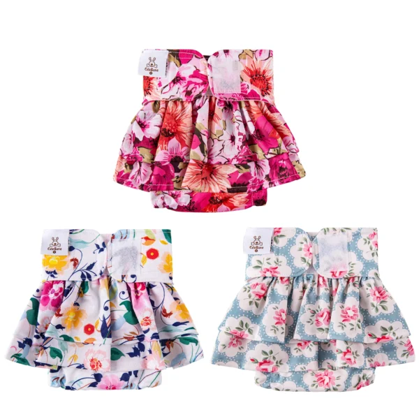 (3pcs per pack) Female Dog Diaper Skirts